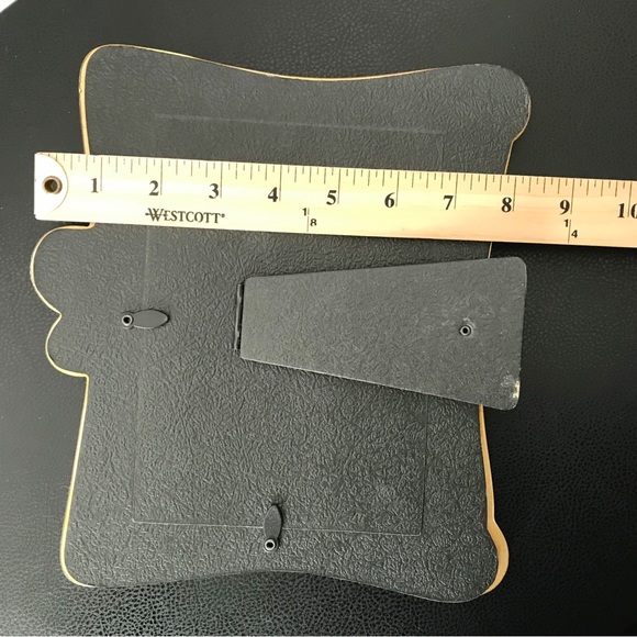 Vintage 5X7 UV Black Light Glow Thick Lucite Gold Leaf Swirl Picture Photo Frame - Picture 14 of 16